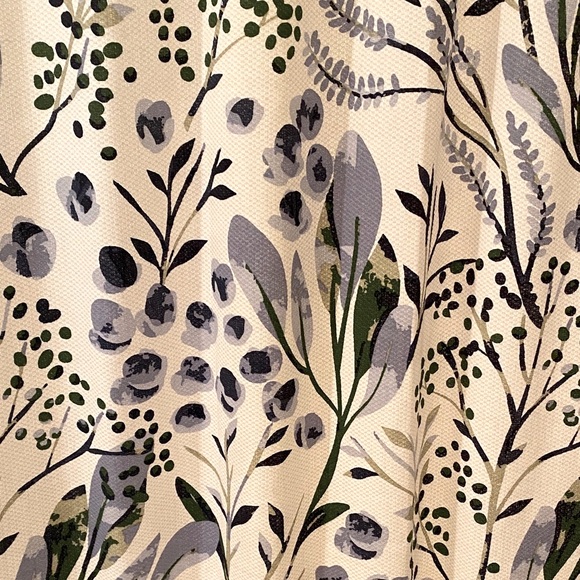 Southern Living Floral Shower Curtain in Blue and Green - Picture 1 of 4